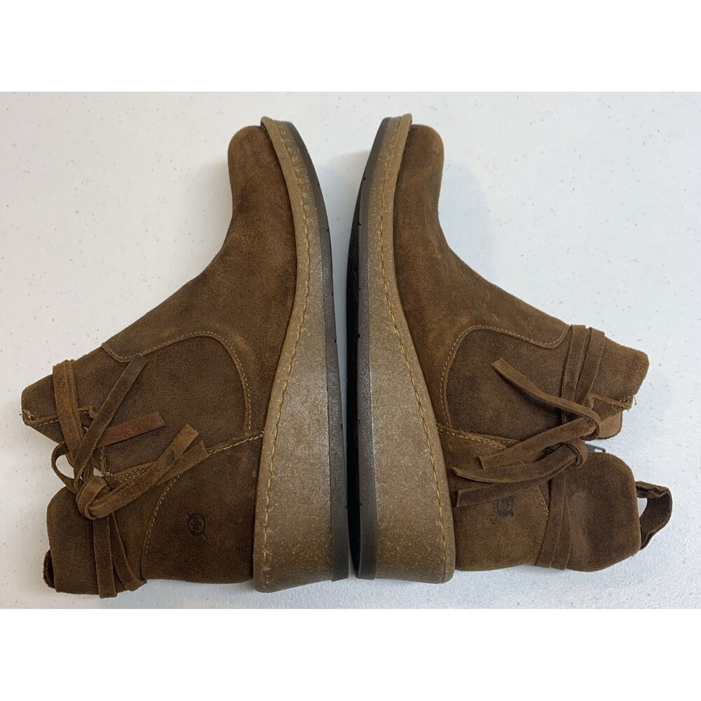 Born Vaughn Ankle boots Womens 9 brown distressed suede - Picture 3 of 8
